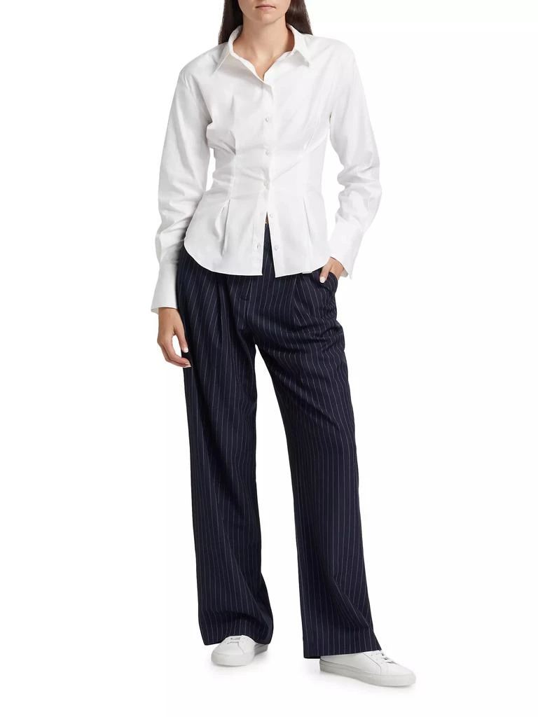 Reformation Becker Cotton Poplin Button-Down Shirt 2
