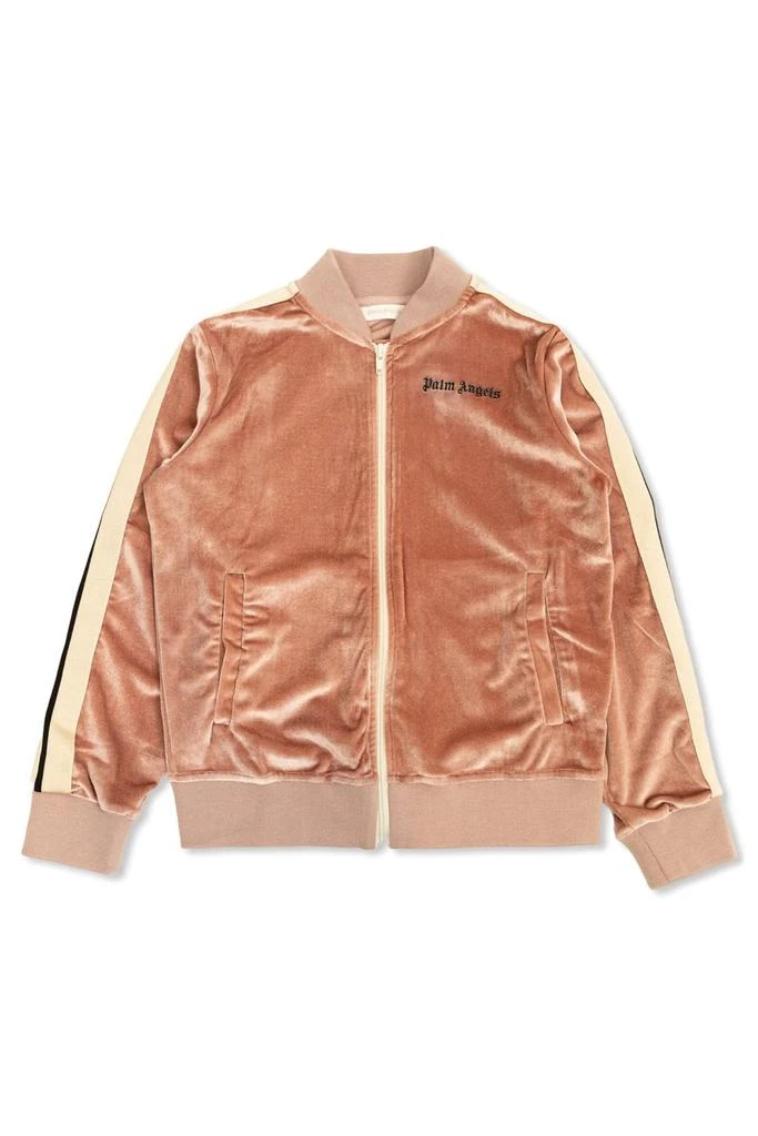 Palm Angels Palm Angels Kids Velvet Zip-Up Jacket