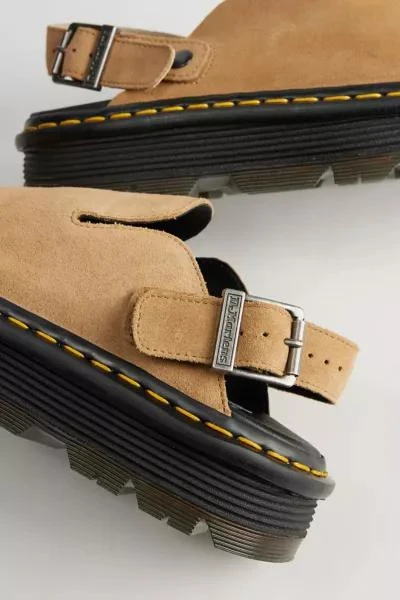 Dr. Martens Dr. Martens Zebzag Suede Platform Mule 4