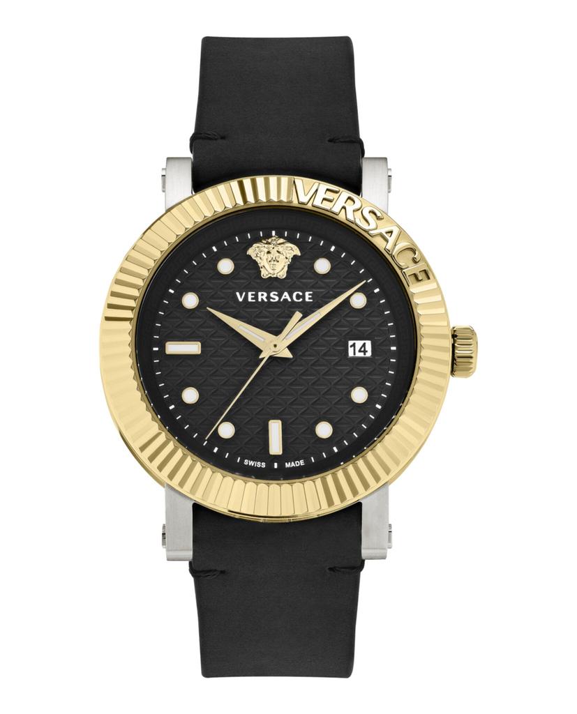 Versace V-Classic Leather Watch