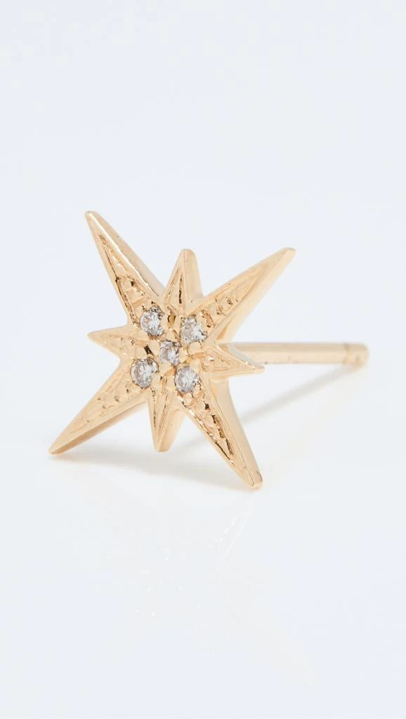 Sydney Evan 14k Small Starburst Stud 3