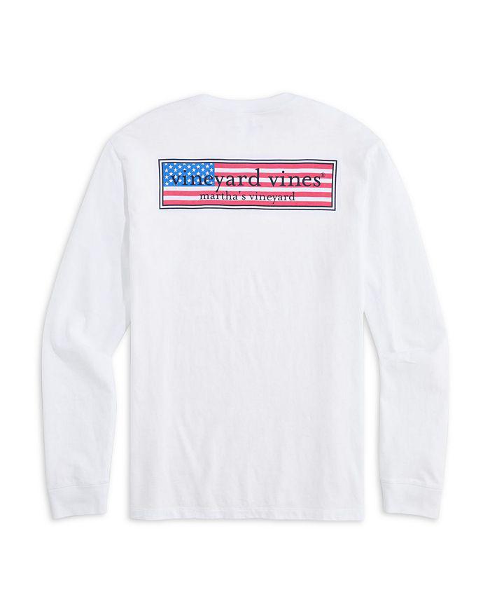 Vineyard Vines USA Logo Box Long Sleeve Tee
