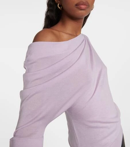 Tom Ford Off-shoulder cashmere and silk sweater 5