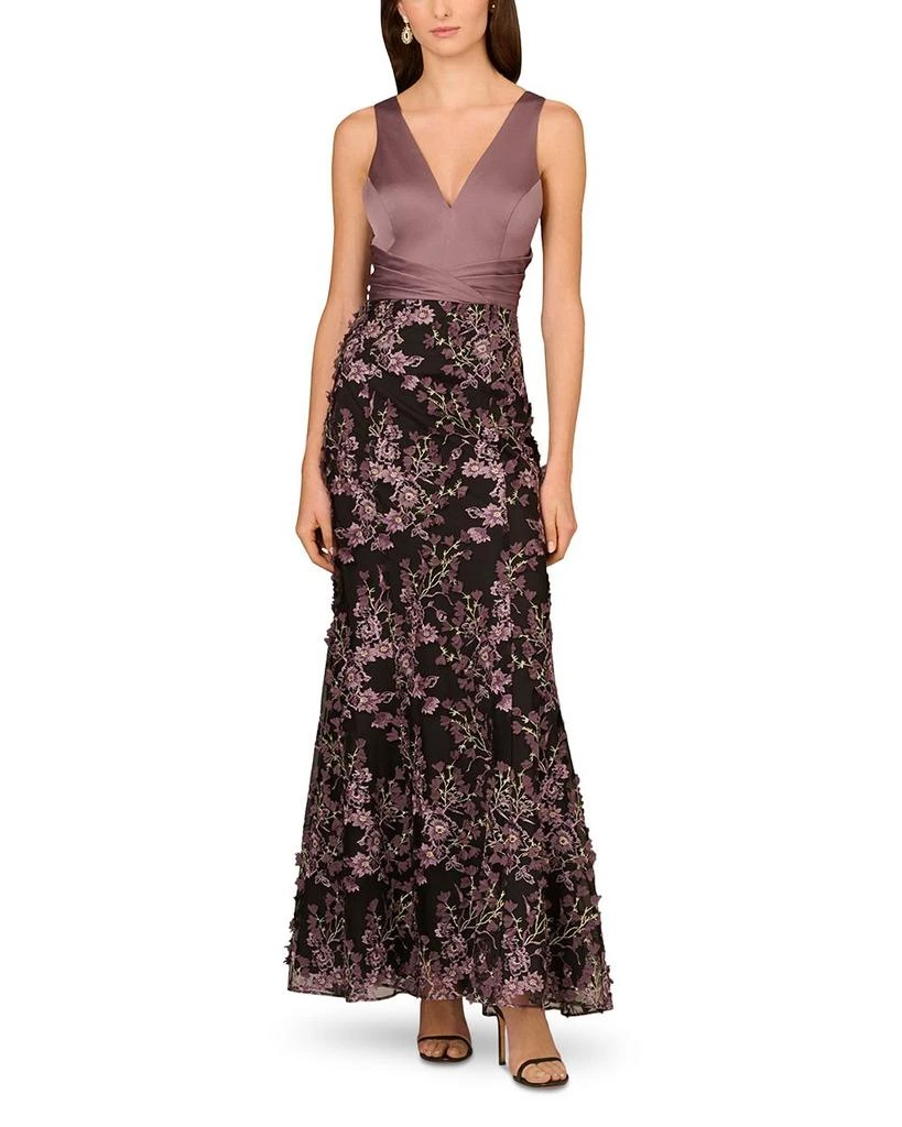 Aidan Mattox Embroidered Gown 1