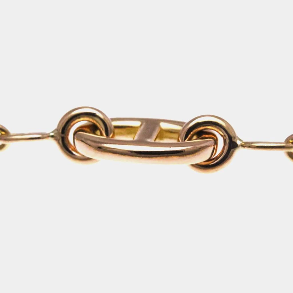 Hermes Hermes Chaine D
ancre Farandole 18K Rose Gold Charm Bracelet 10