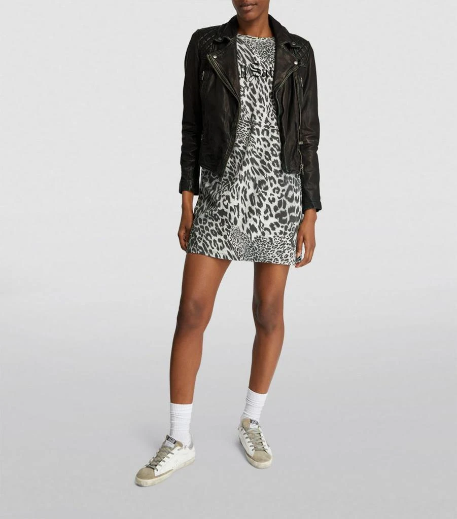 ALL SAINTS Leather Cargo Biker Jacket 2
