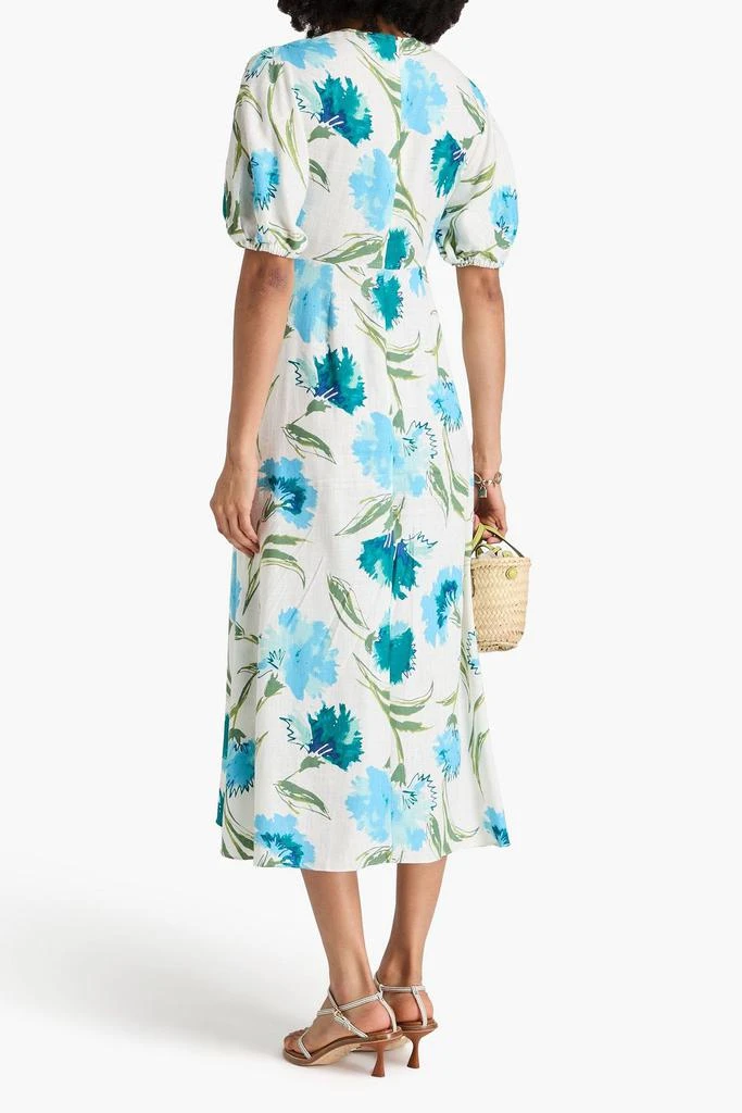 Diane von Furstenberg Majorie floral-print slub woven midi dress 3