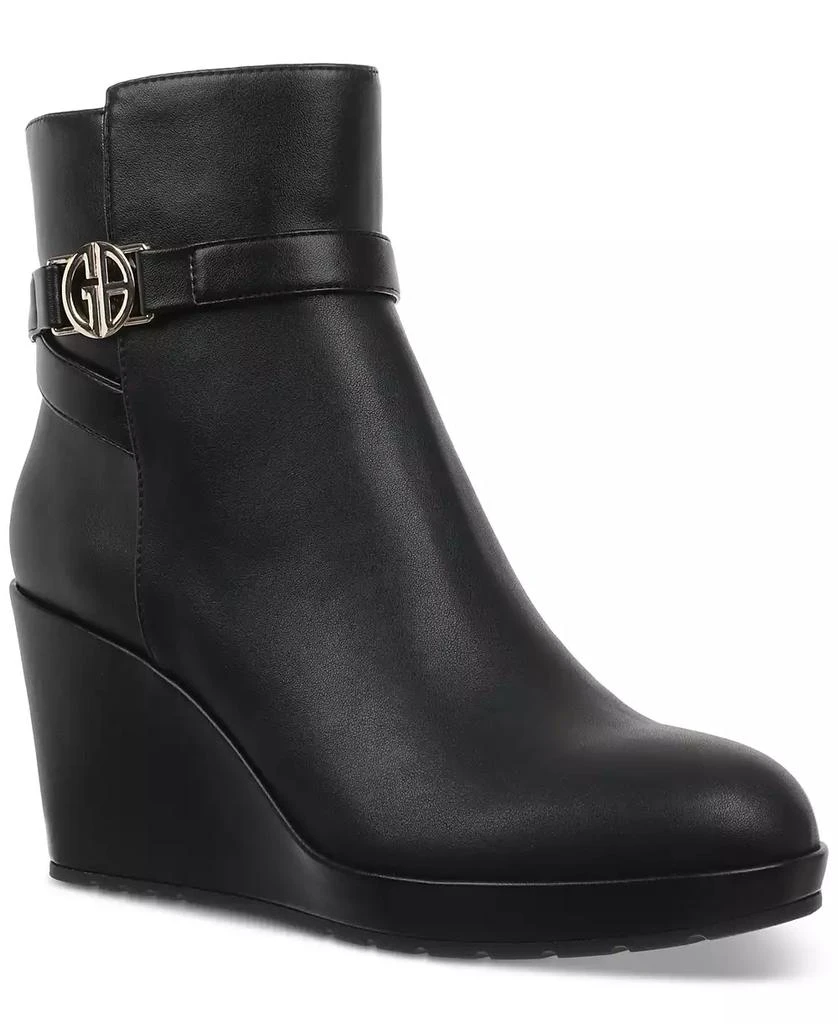 Giani Bernini Women's Gloria Memory Foam Platform Wedge Booties, Created for Macy's 1