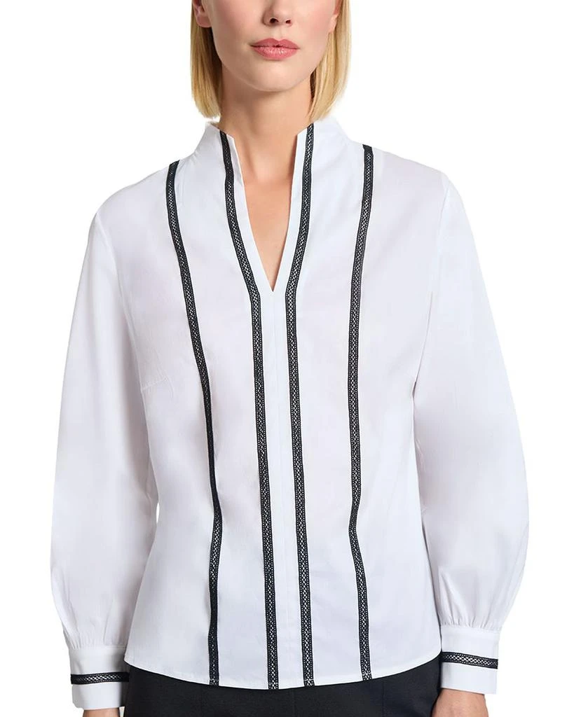 Misook Stand Collar Blouse 4