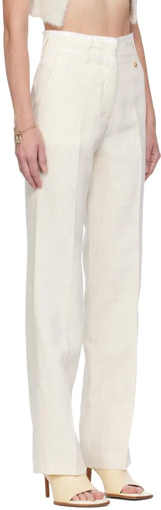Jacquemus Off-White Le Chouchou 'Le Pantalon Ficelle' Trousers 2