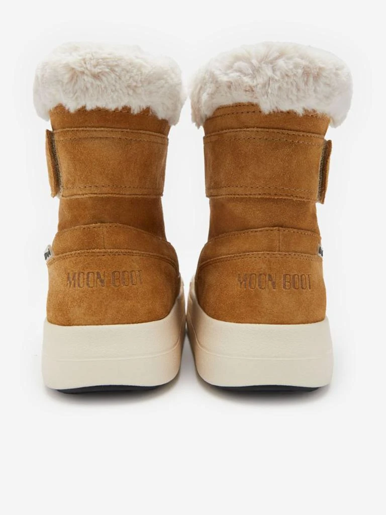 Moon Boot Moon Boot Kids JR Strap Suede Boots in Brown 4
