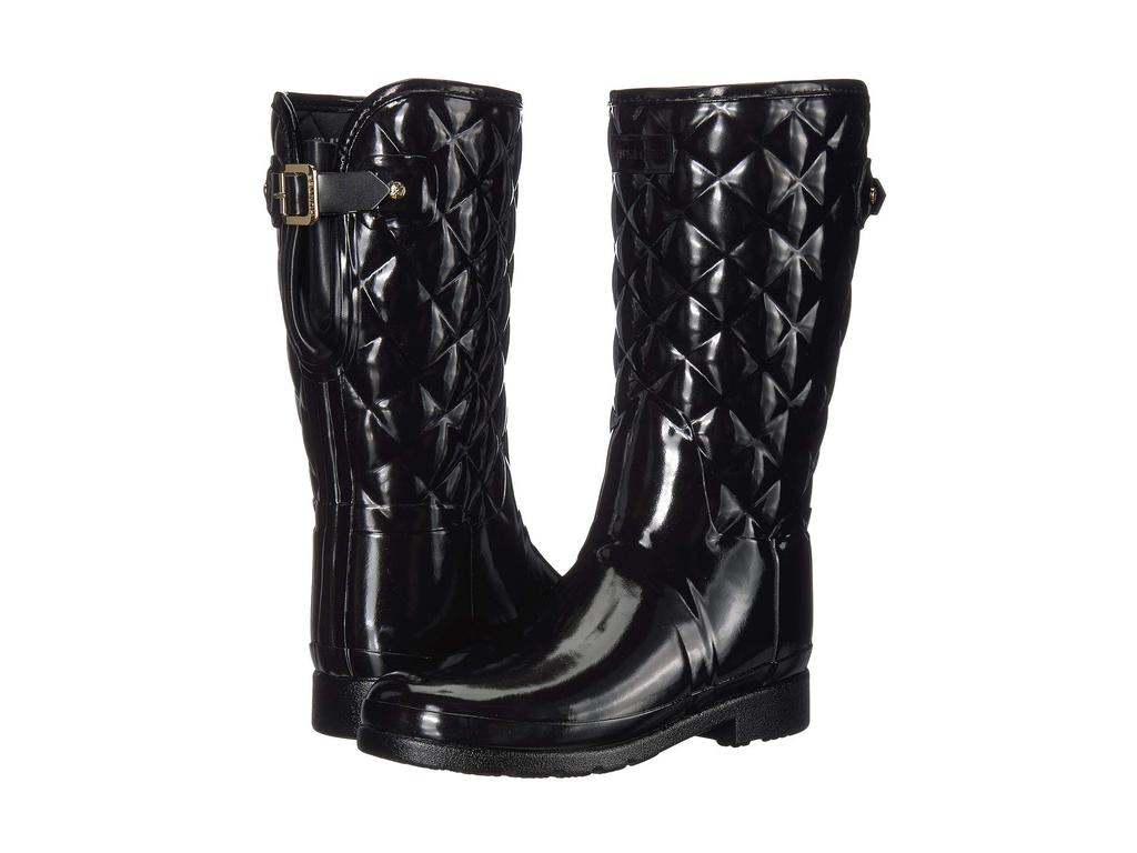 Hunter Refined Gloss Quilt Short Rain Boots