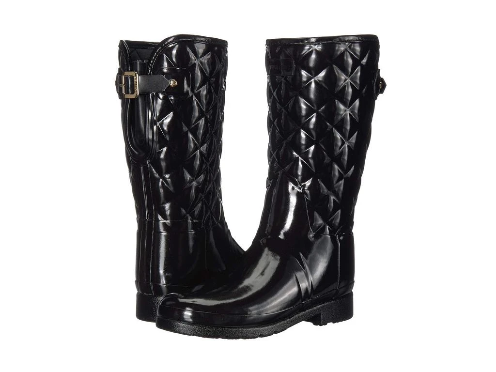 Hunter Refined Gloss Quilt Short Rain Boots 1