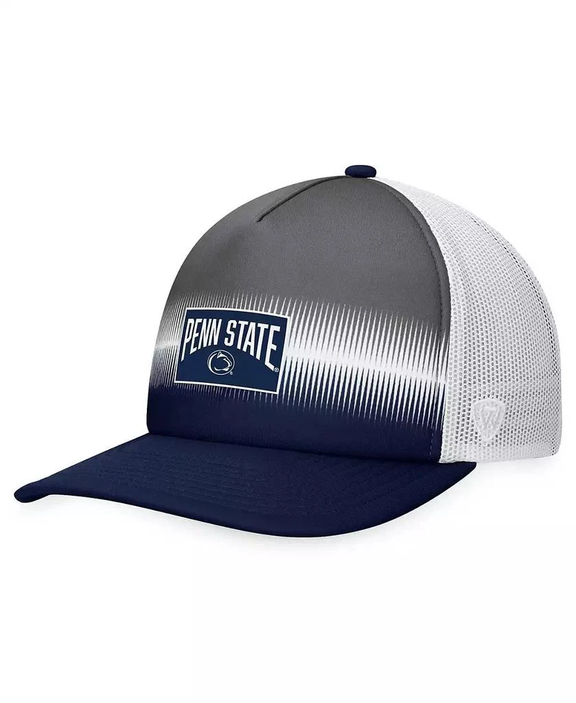 Top of the World Men's Navy, Gray Penn State Nittany Lions Daybreak Foam Trucker Adjustable Hat 1