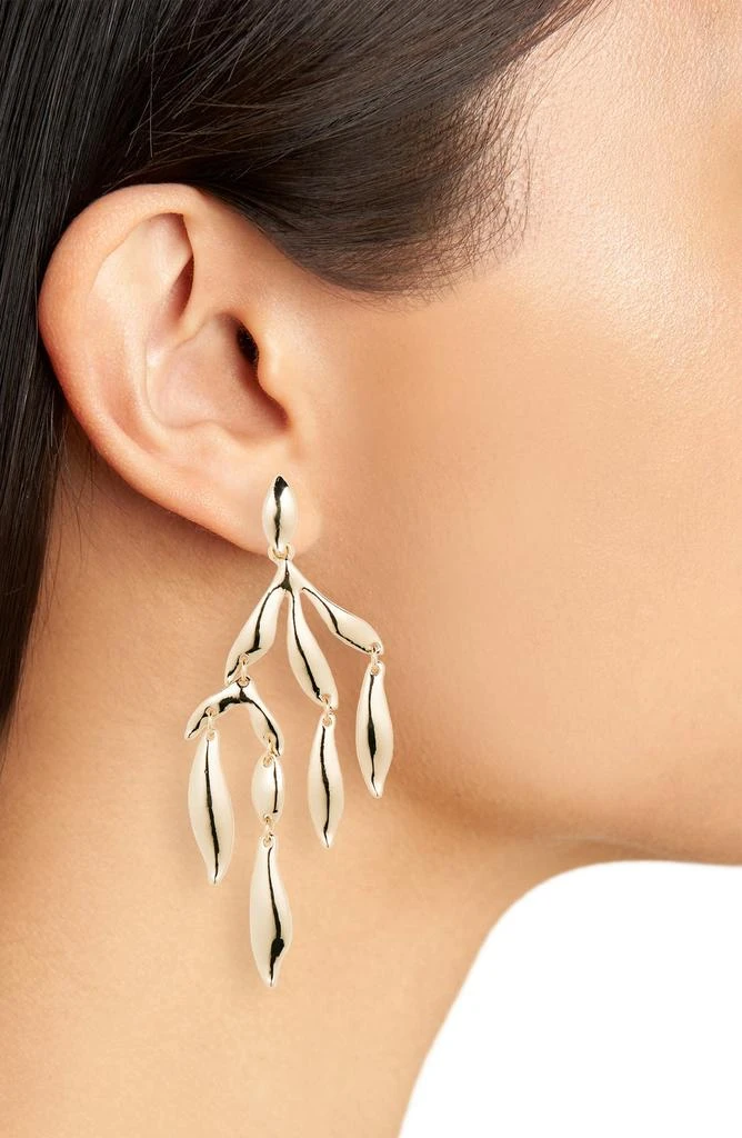 Nordstrom Abstract Leaf Chandelier Earrings 2