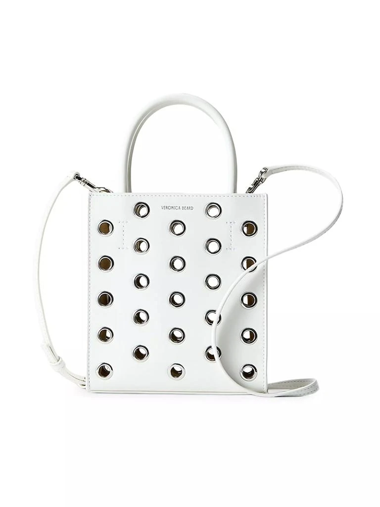 VERONICA BEARD Small Grommet Leather Top Handle Bag 1