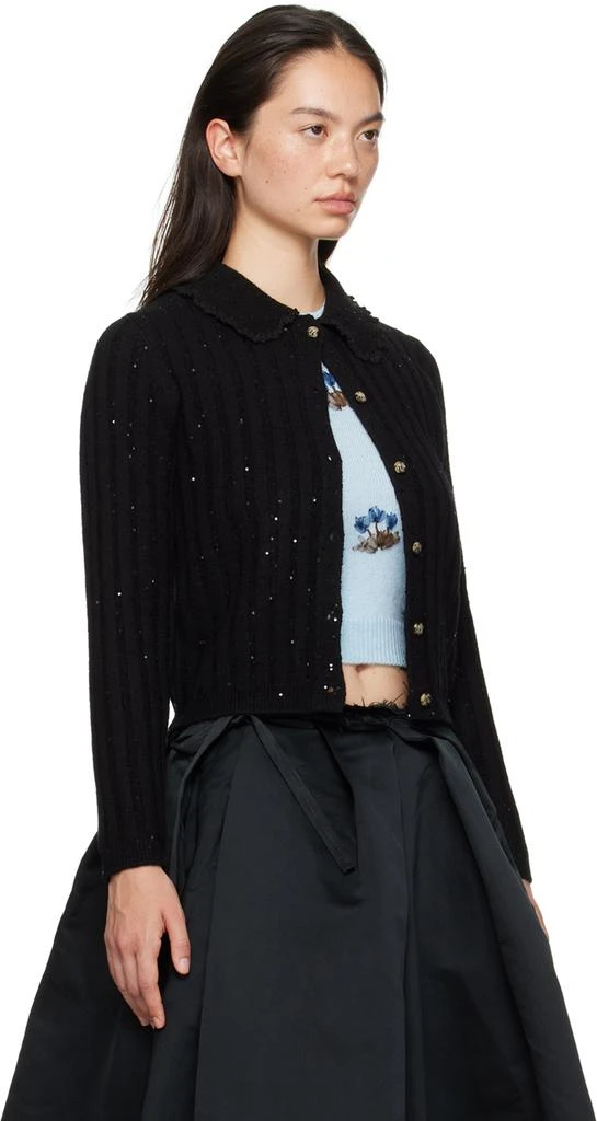 Shushu/Tong Black Sequins Cardigan 2