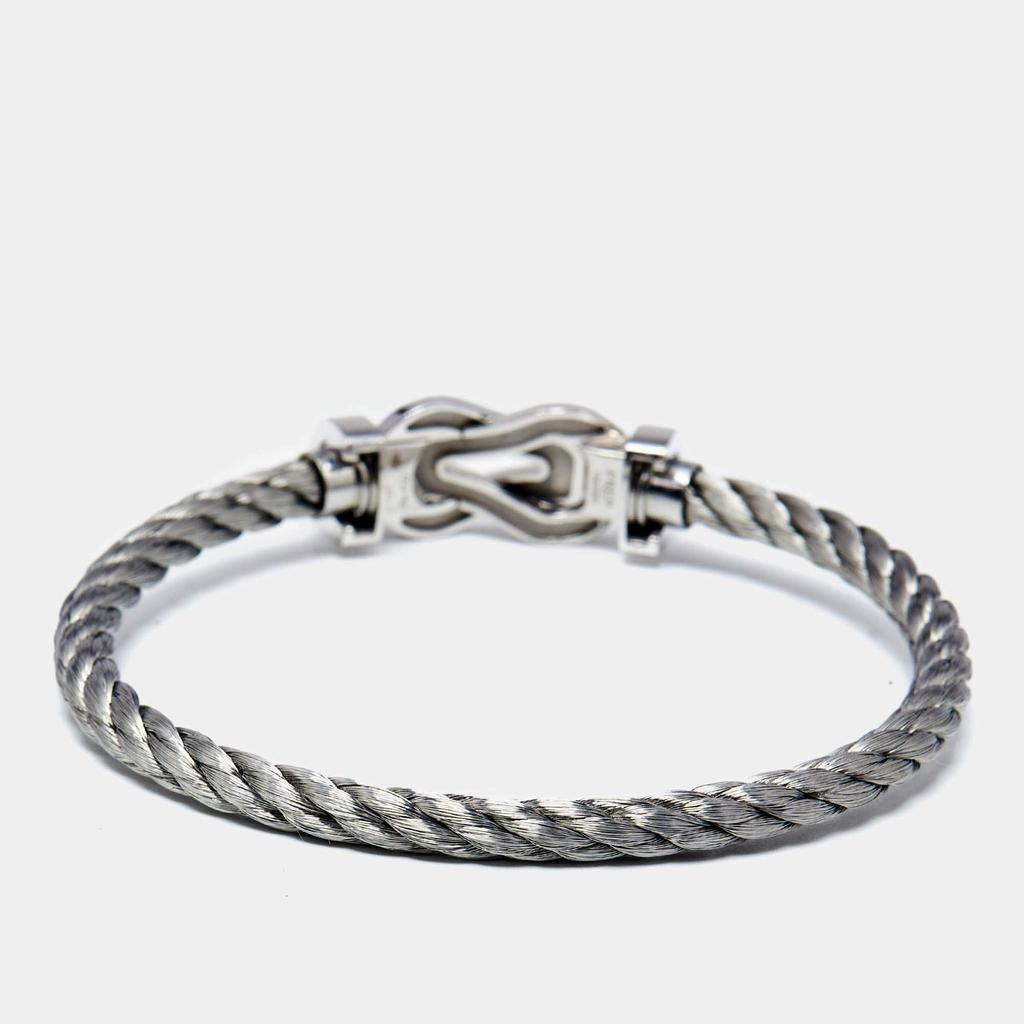 Fred Fred Chance Infinie 18k White Gold Stainless Steel Bracelet 17