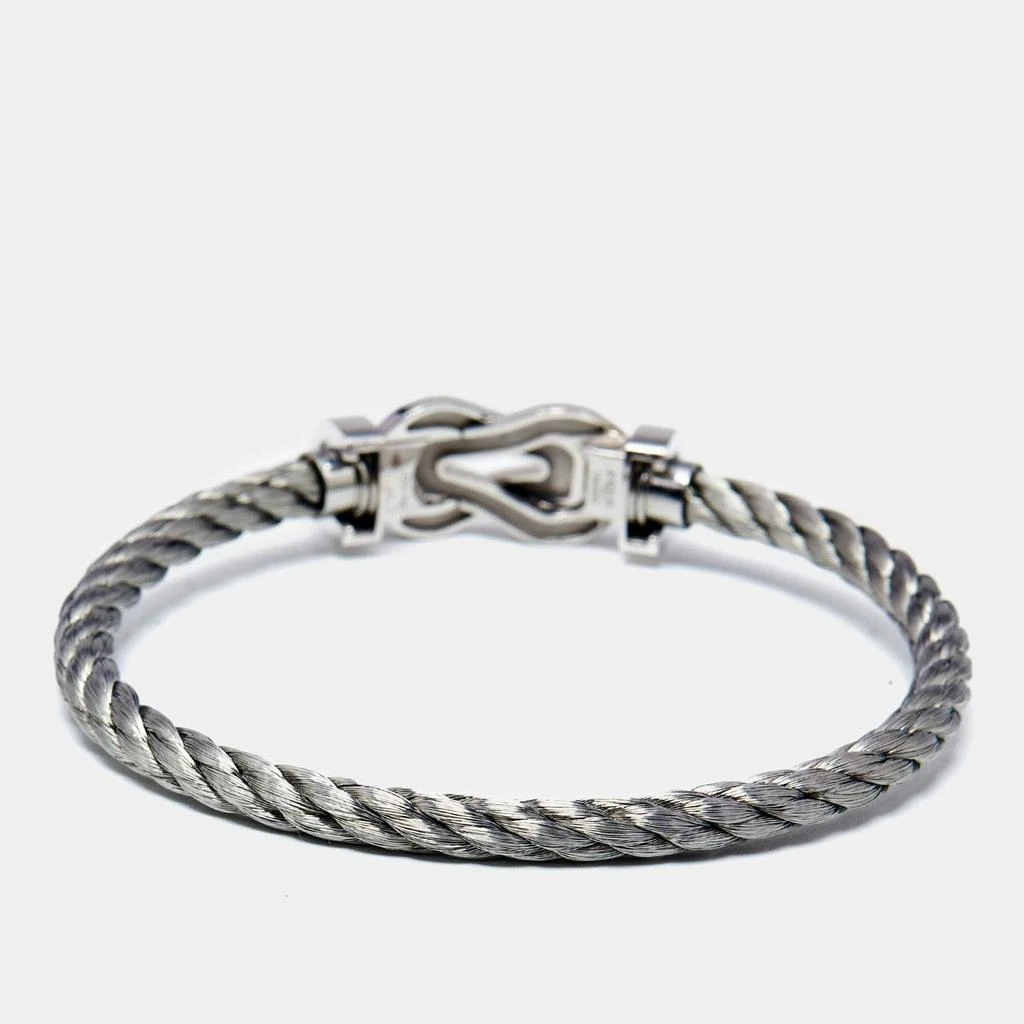 Fred Fred Chance Infinie 18k White Gold Stainless Steel Bracelet 17 2