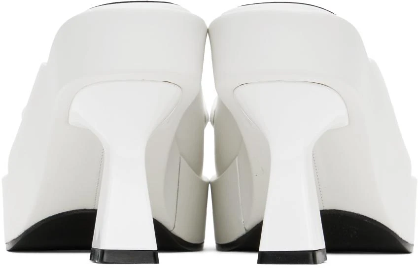 Versace White Medusa Biggie Mules 2