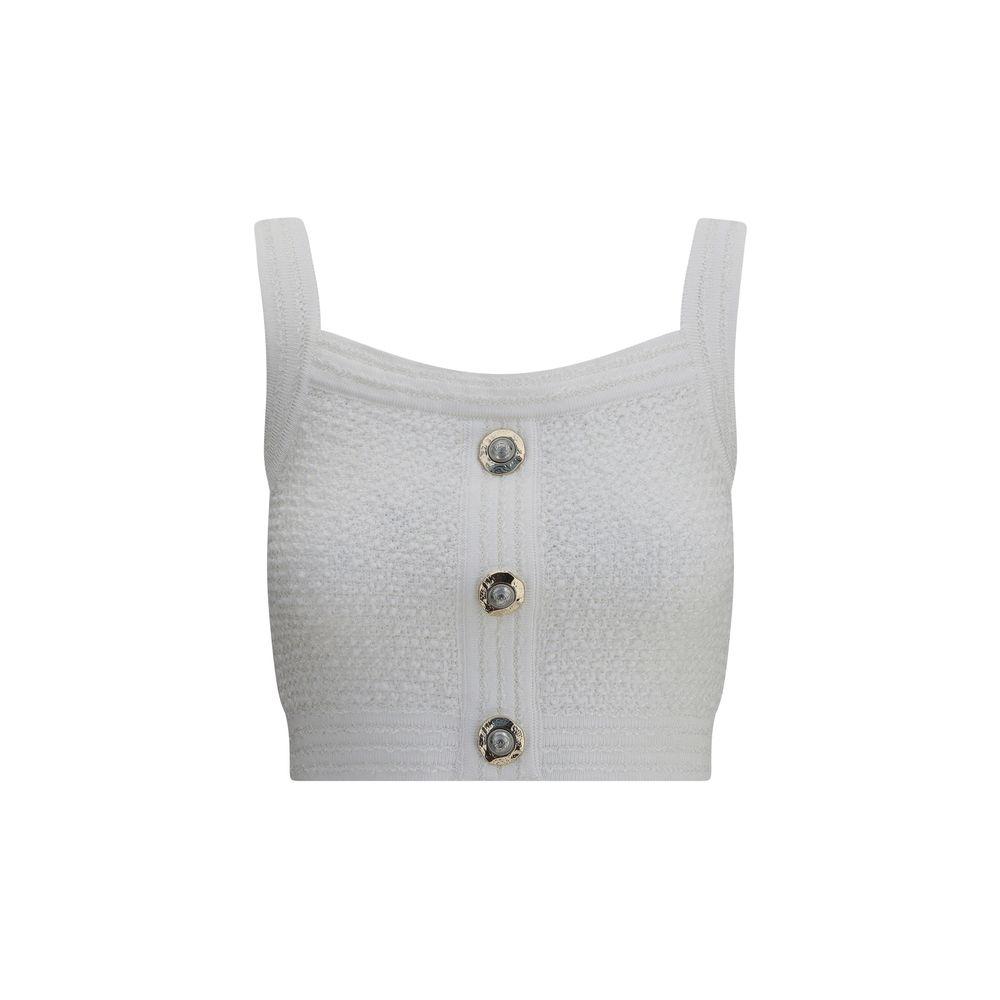 Balmain STRAPS TWEED Women's TOP