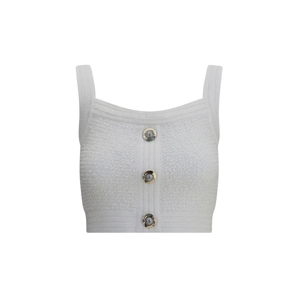 Balmain STRAPS TWEED Women's TOP 1