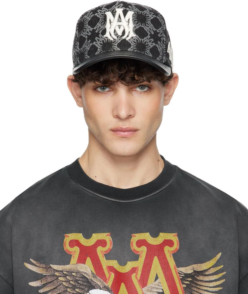 AMIRI Black 'MA' Quad Denim Cap 1
