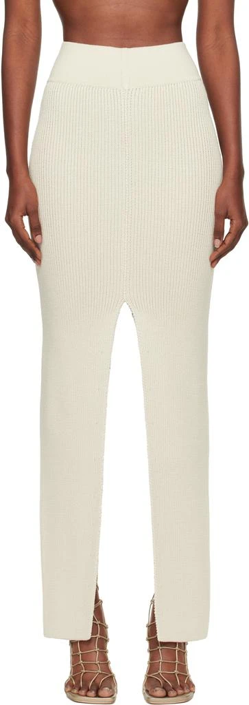 Rick Owens Off-White Concordians Sliced Midi Skirt 1