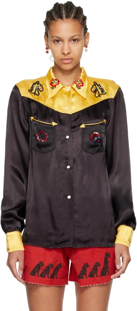 BODE Yellow & Black Rodeo Shirt 1