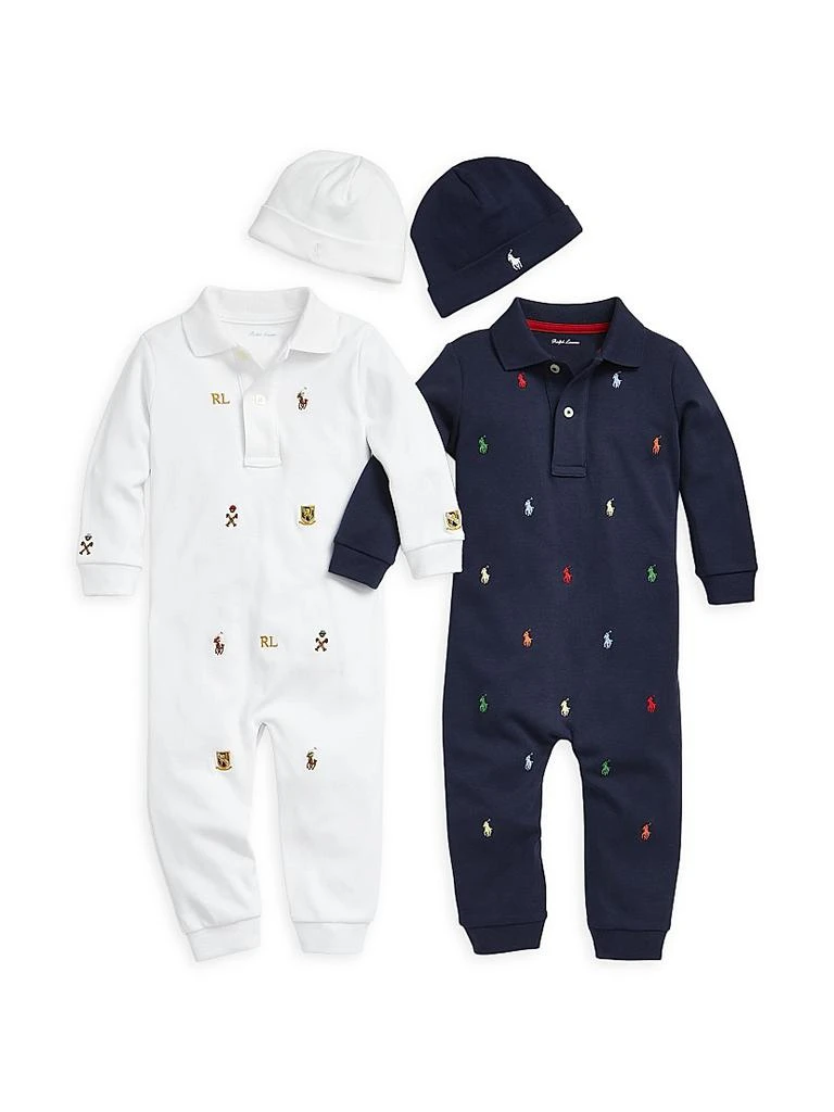 Ralph Lauren Baby Boy's Pony Cotton Interlock Coverall 3