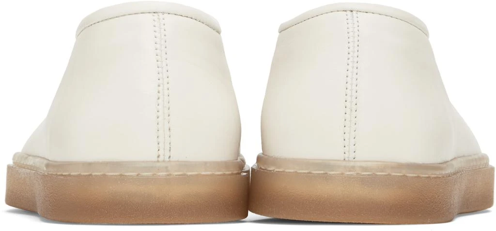 Lemaire White Linoleum Piped Loafers 2