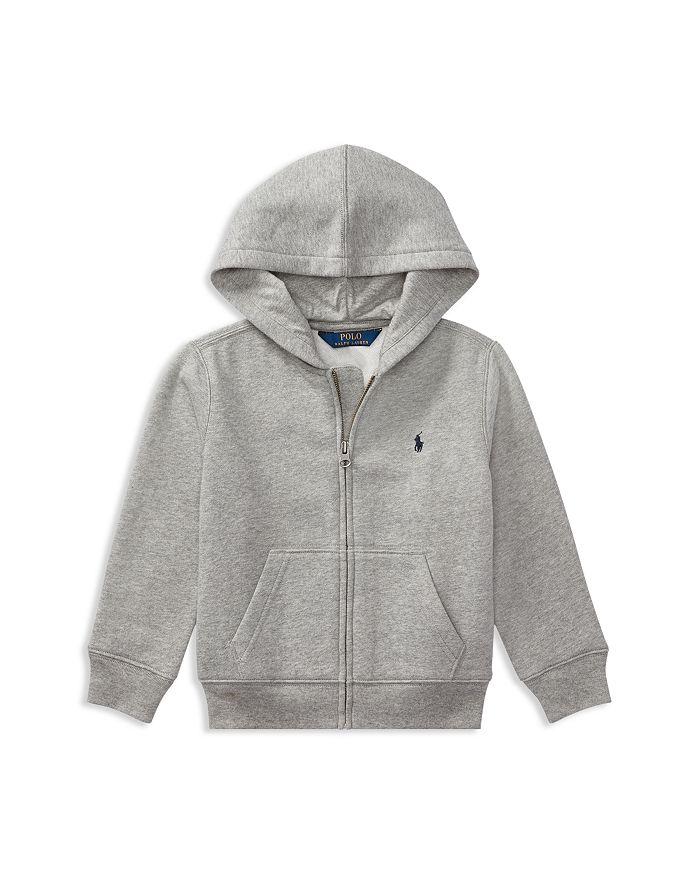 Ralph Lauren Boys' Fleece Zip Up Hoodie - Little Kid, Big Kid