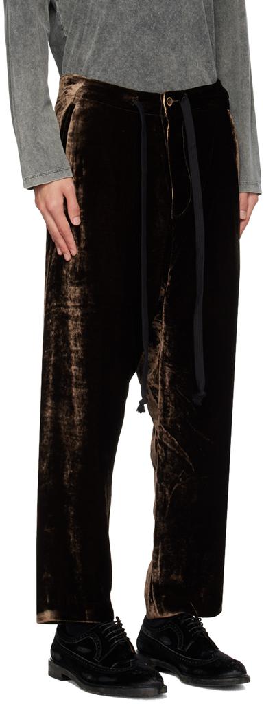 UMA WANG Brown Perch Trousers