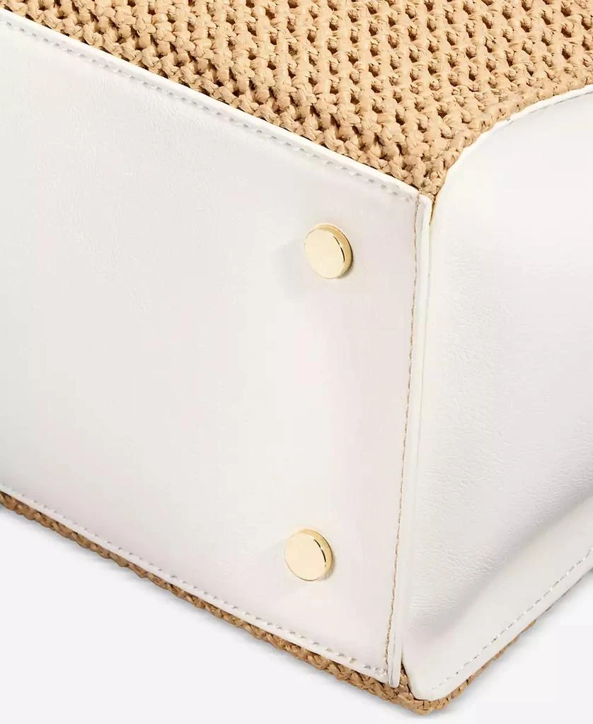 INC International Caitii Medium Straw Satchel, Exclusively at Macy's 7