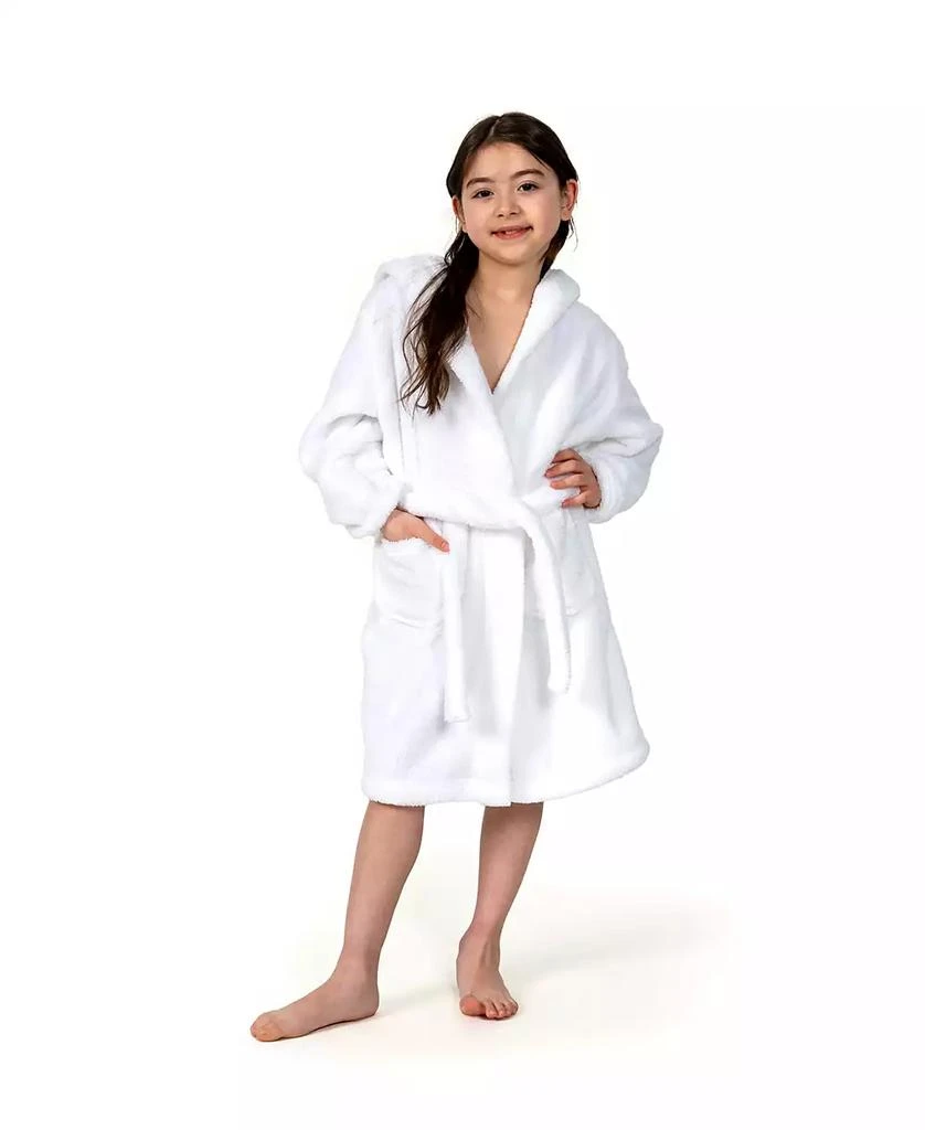 Linum Home Textiles Kids Super Plush Double Brushed Hooded Polyester Bathrobe 4