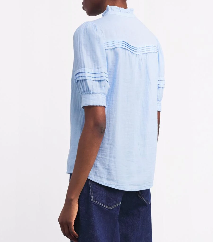 ME+EM Cotton Frill-Trim Blouse 4