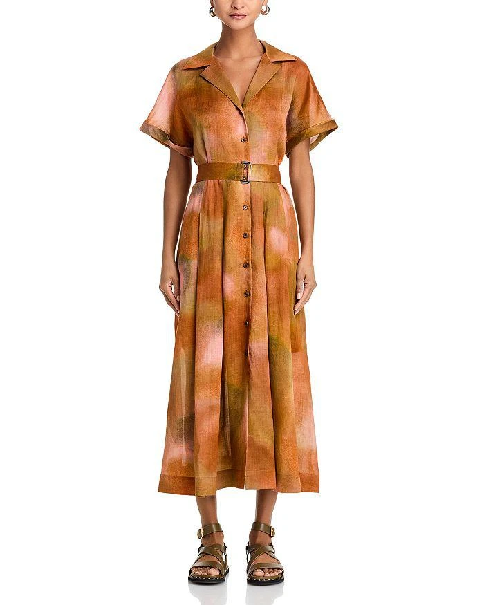 Lafayette 148 New York Notch Collar Shirt Dress 7