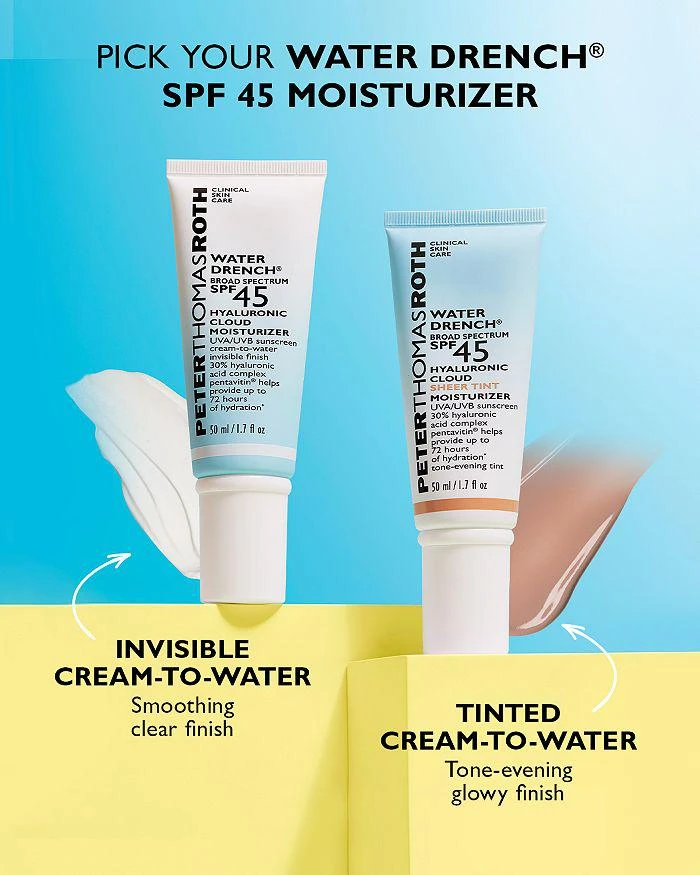 Peter Thomas Roth Water Drench Broad Spectrum SPF 45 Hyaluronic Cloud Sheer Tint Moisturizer 1.7 oz. 7