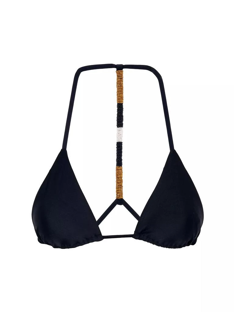Vix Swimwear Ella Beaded Triangle Bikini Top 1