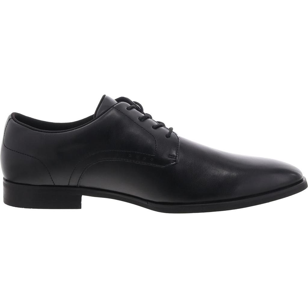 Alfani Jenkins Mens Faux Leather Pointed Toe Oxfords