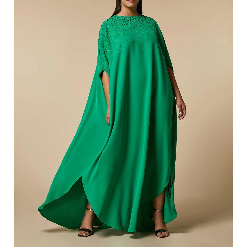 green emerald velvet dress MARINA RINALDI Women's Green Destino Floral Printed Dress $485 NWT – Walk  Into Fashion main image 1