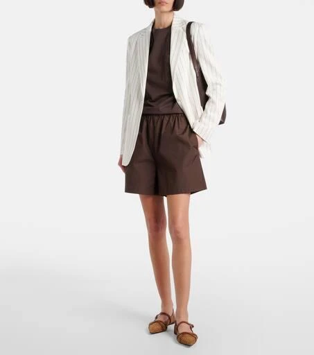 Max Mara Woven leather-trimmed Mary Jane flats 3