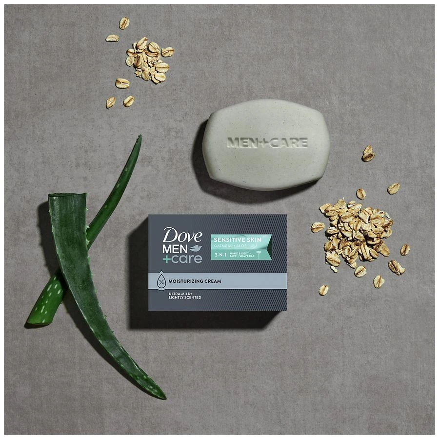 Dove Hand & Body Face + Shave Bar For Sensitive Skin Lightly Scented 3