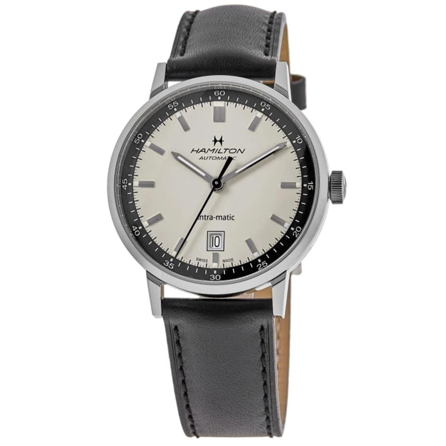 Hamilton American Classic INTRA-MATIC AUTO Beige Dial Leather