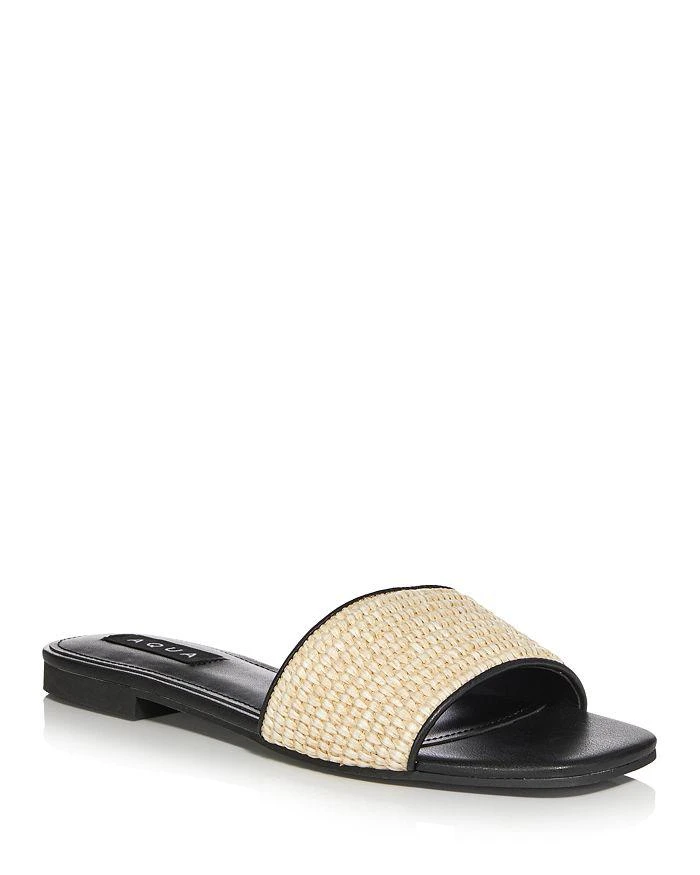 AQUA Women's Deker Slip On Slide Sandals - Exclusive 1
