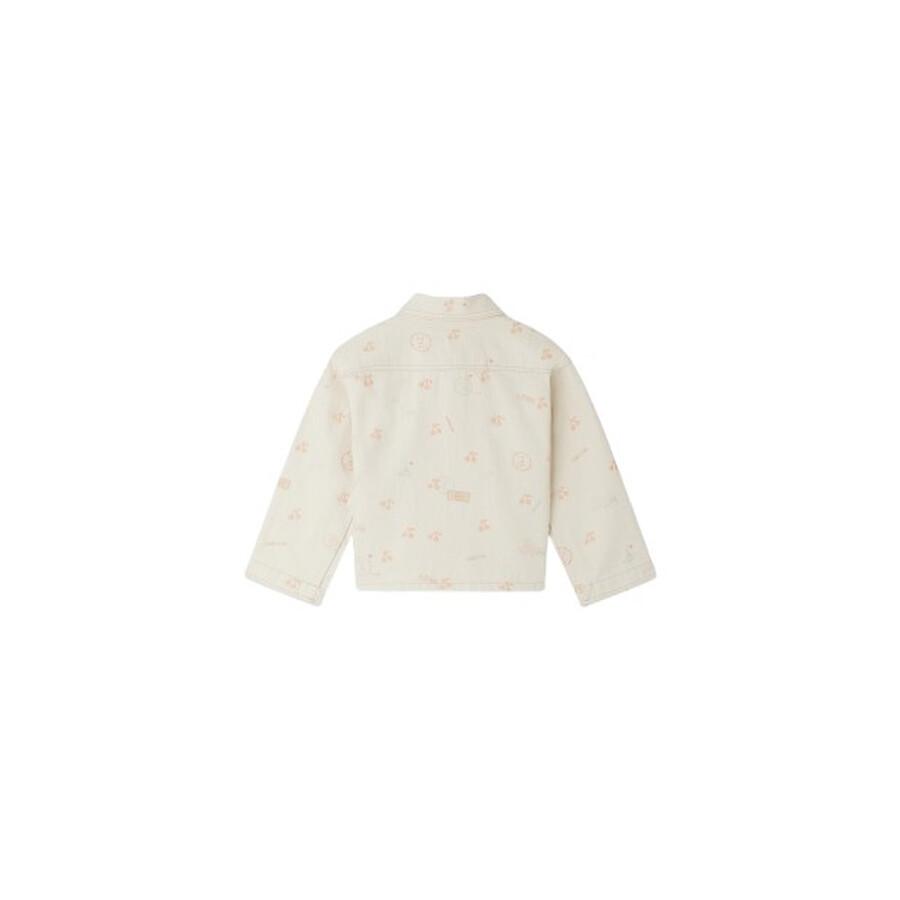 Bonpoint Bonpoint Girls Gillie Embroidered Denim Jacket, Size 12Y