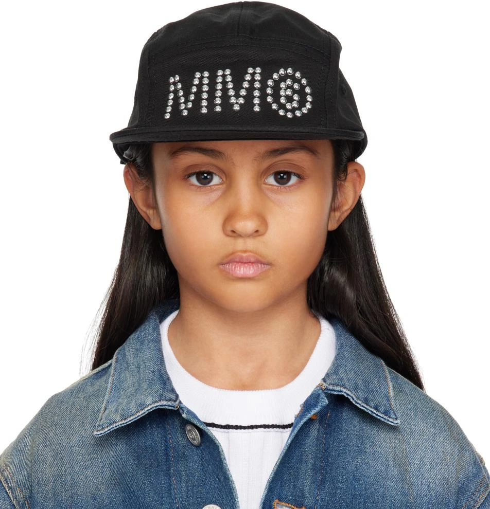 MM6 Kids Black Logo Cap 1