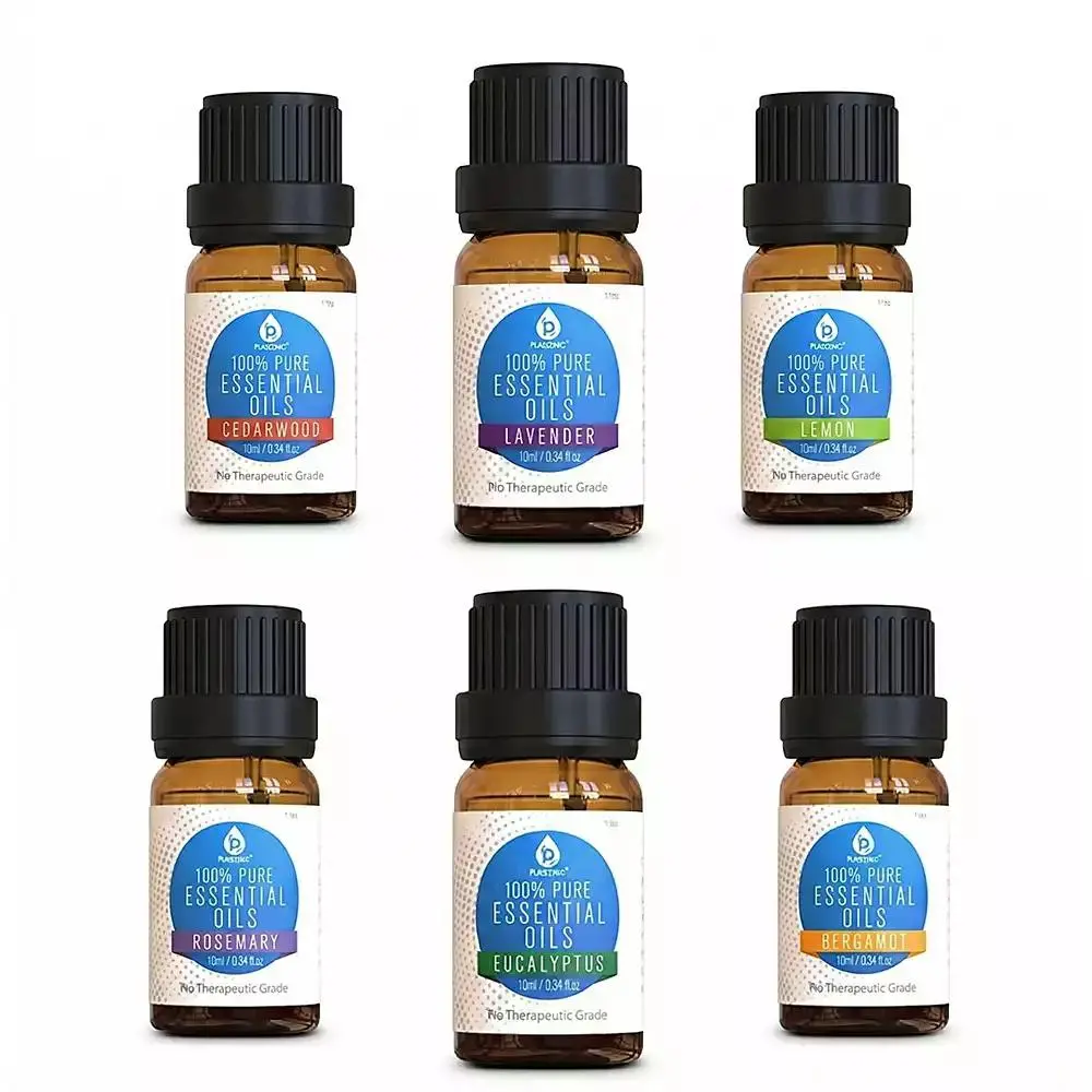 PURSONIC 6 Pack of 100% Pure Essential Aromatherapy Oils