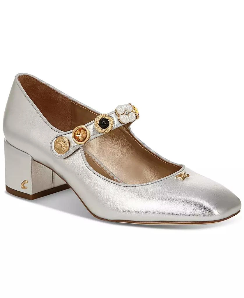 Circus NY by Sam Edelman Elaine Embellished Mary-Jane Block-Heel Pumps 1