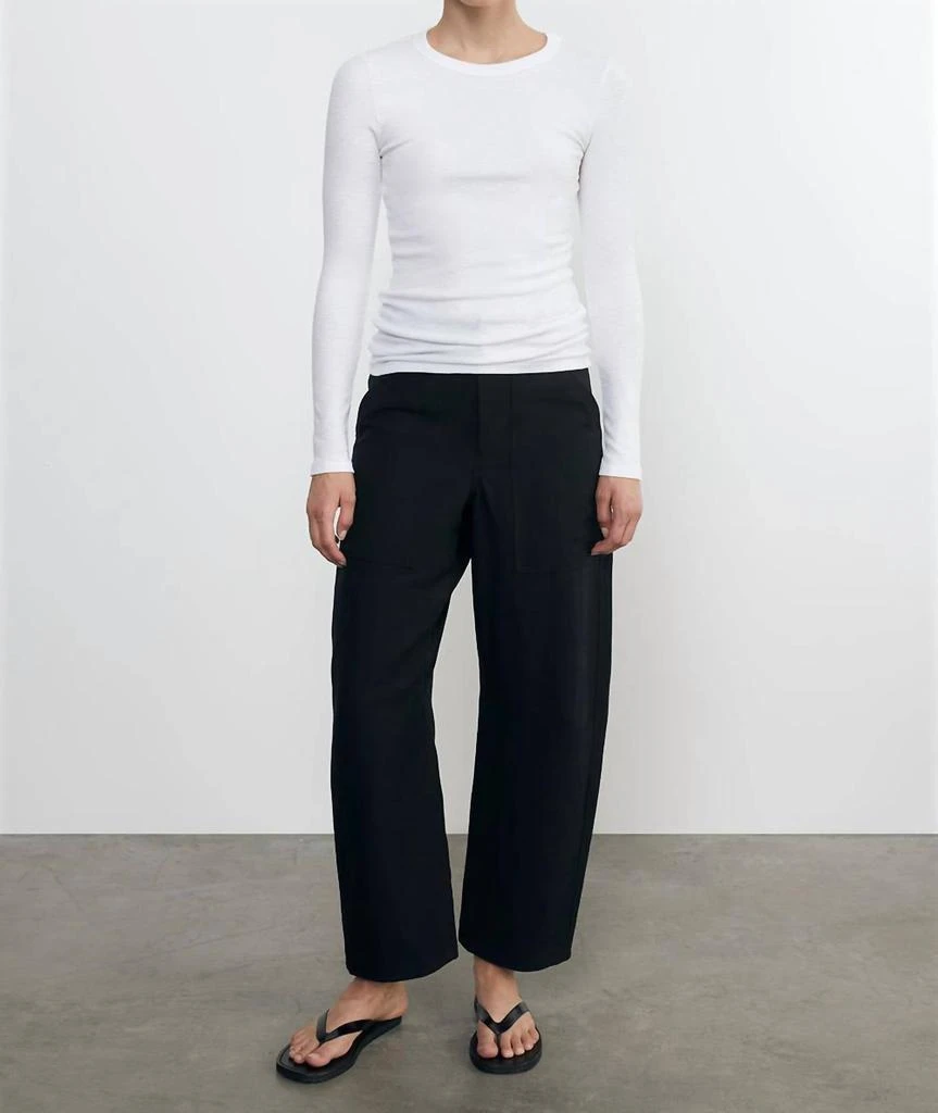 Enza Costa Enza Costa - Women's Textured Knit Crew Top 1